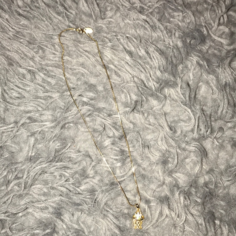 Basketball necklace with diamonds