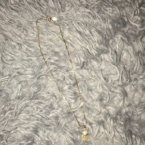 Basketball necklace with diamonds