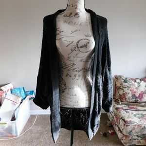 Black Batwing Cardigan