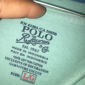 XL Baby Blue Polo Tee