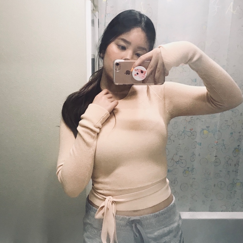 ZARA crop SWEATER - Picture 3 of 7
