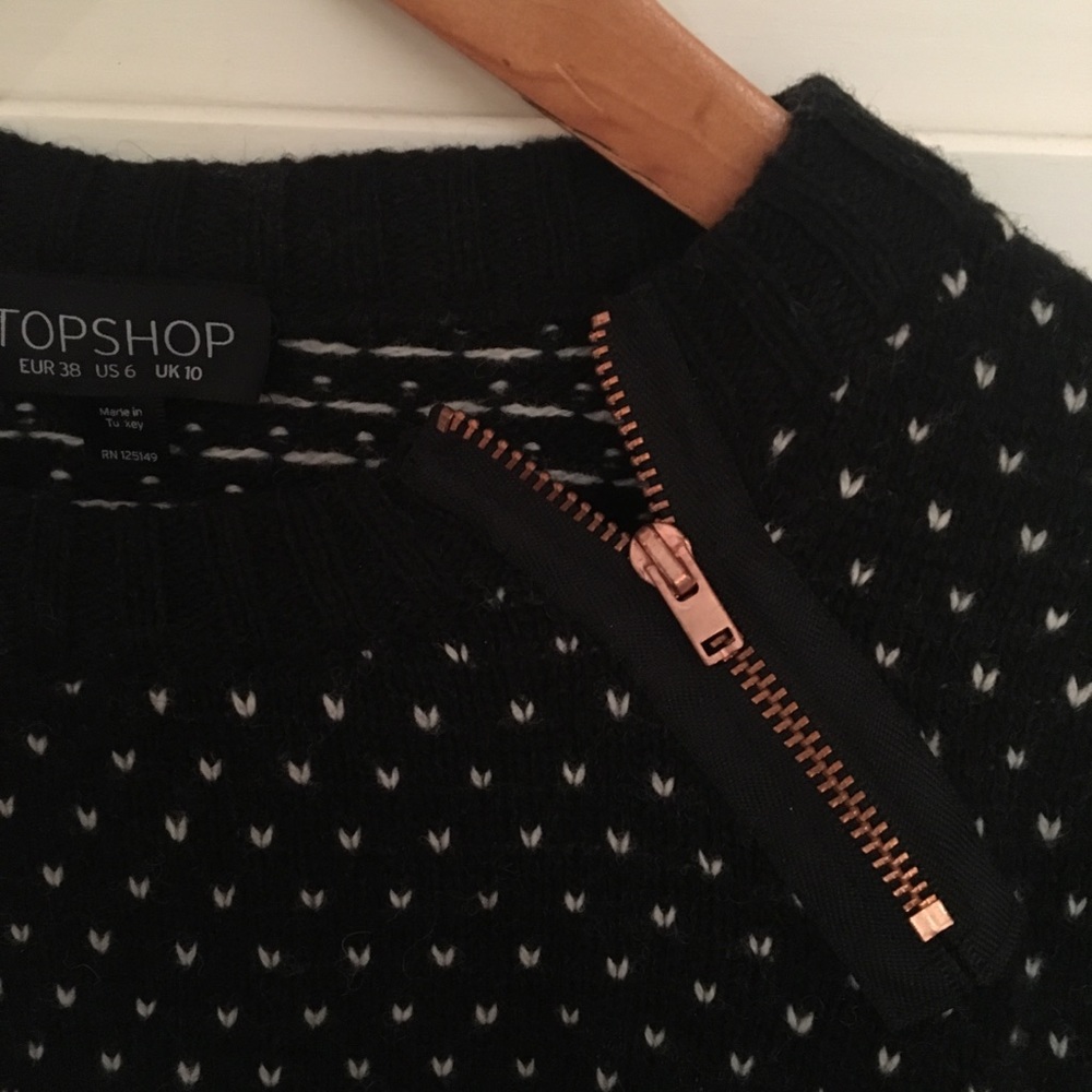Topshop Winter Alpine Pattern Sweater - image 3