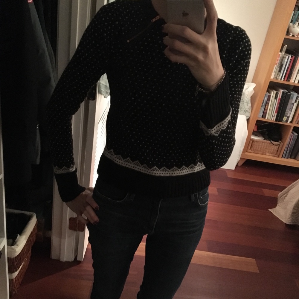 Topshop Winter Alpine Pattern Sweater - image 4