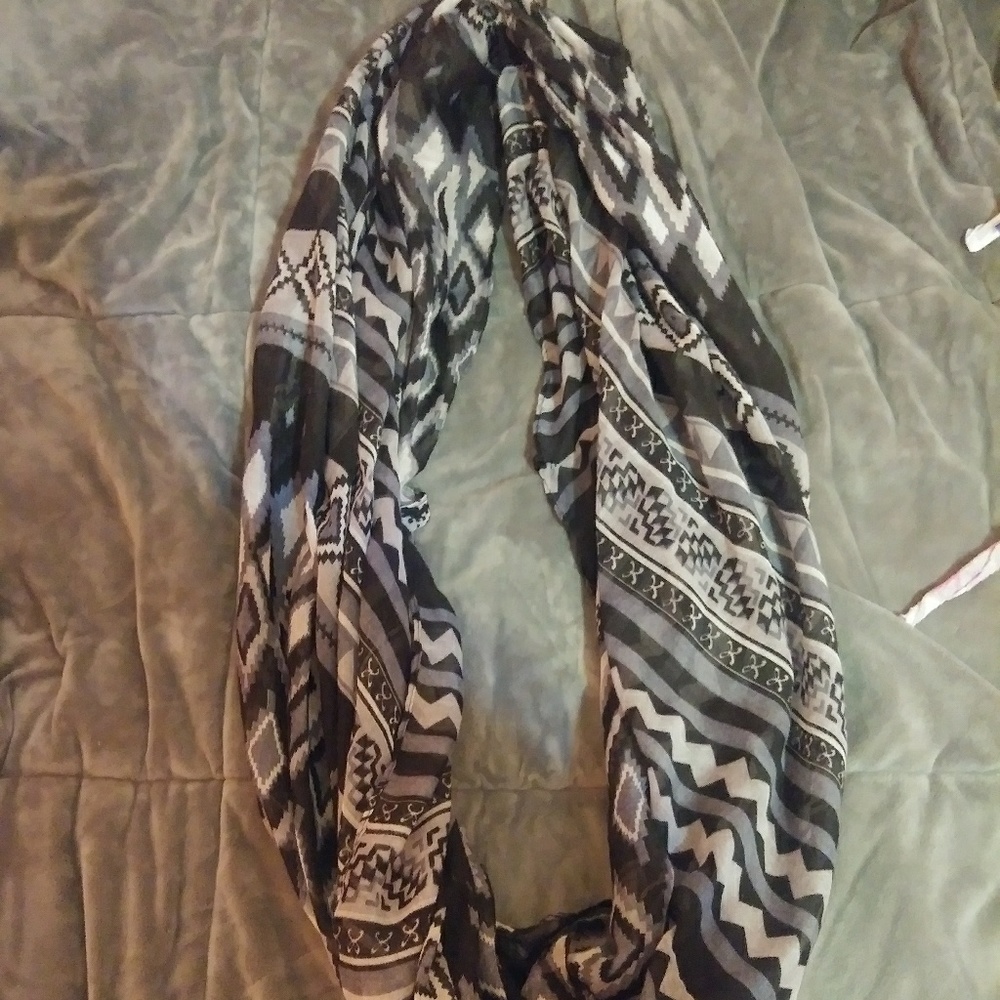 Aztec print infinity scarf