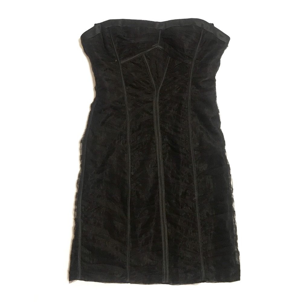 BCBG Strapless Fitted Dress