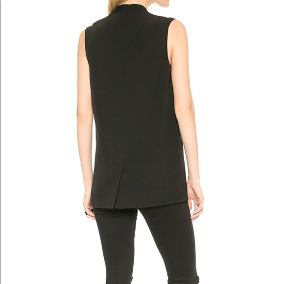 J Brand Poitier Black Tuxedo Vest - Picture 2 of 5