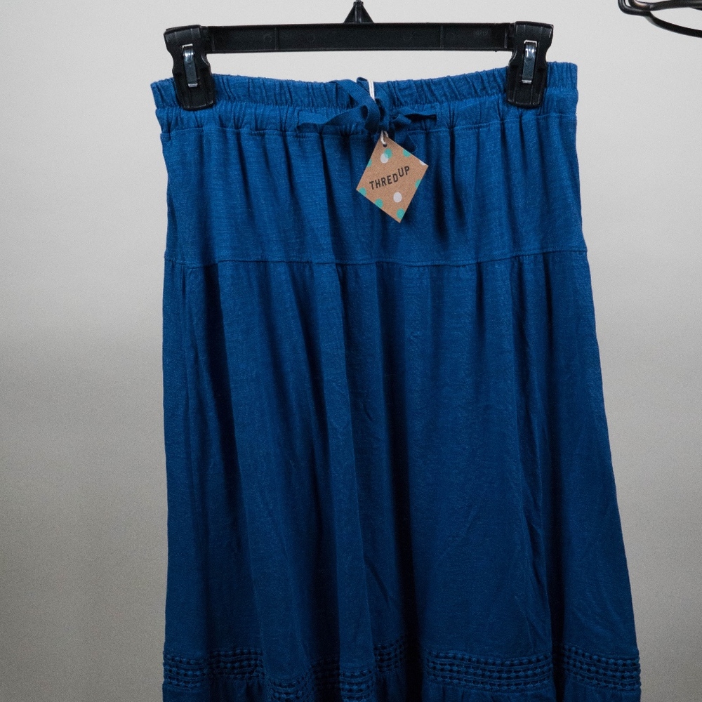 Long Blue Skirt