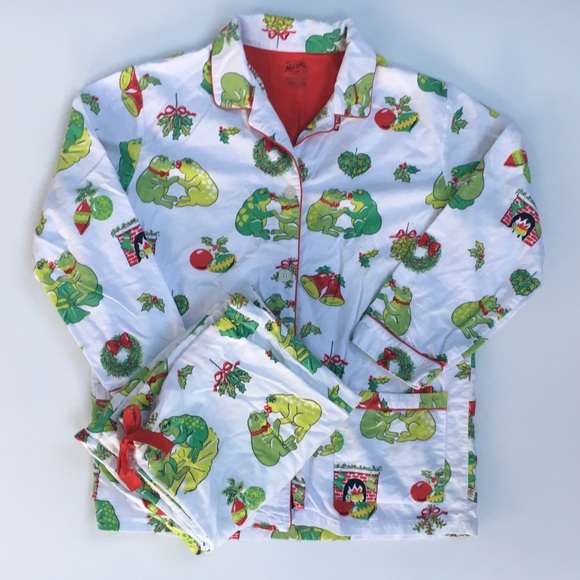 Nick & Nora Other - Nick Nora Christmas holiday frog pajamas pjs XXL