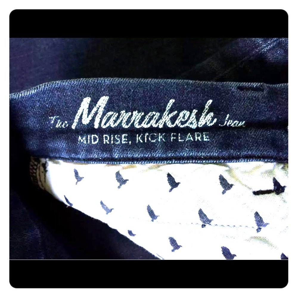 MiH Jeans Marrakesh Mid Rise Kick Flare Denim