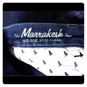 MiH Jeans Marrakesh Mid Rise Kick Flare Denim