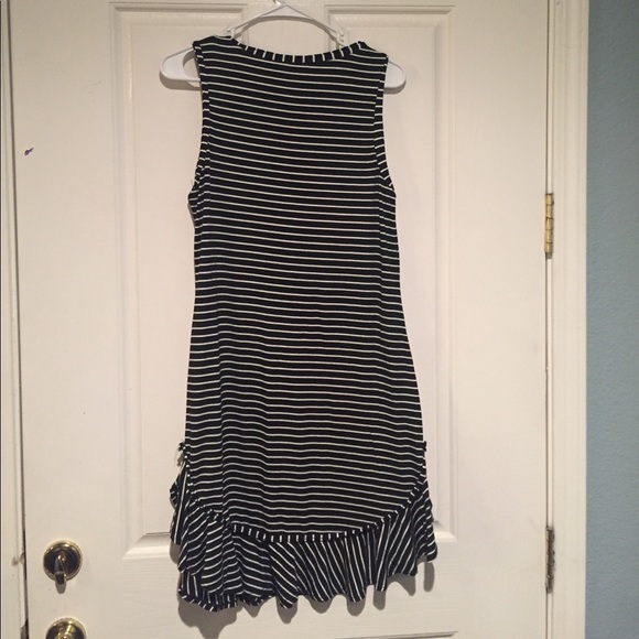 MAX STUDIO “Ruffle” black and white tank dress - Picture 2 of 2