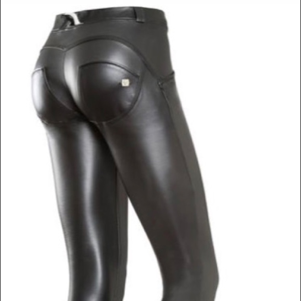 Freddy Wrp up eco leather mid rise pants