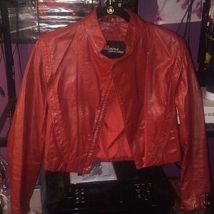 Vintage Red Leather jacket