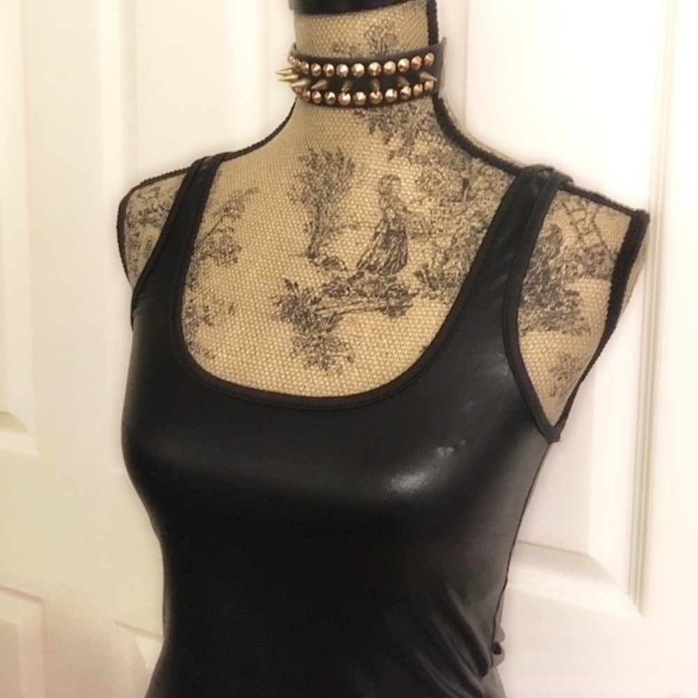 Faux Leather Tank top ❤️