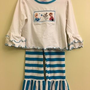 Frozen Elsa & Anna outfit EUC 3T