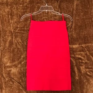 Women’s Small Red Orange Bcbg Bandage Skirt