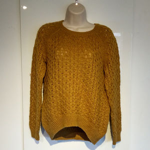 H&M Mustard Chunky Knit Sweater XS