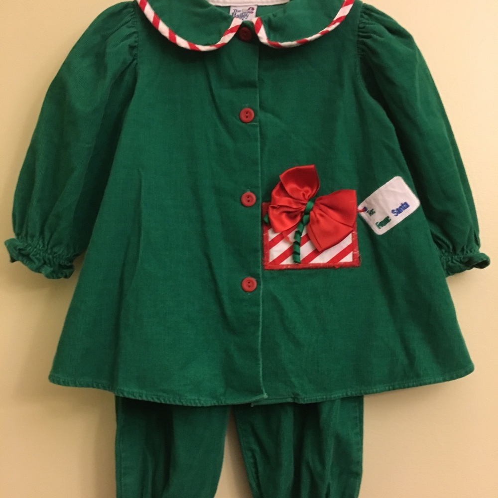 Christmas toddler girl outfit 24 mos