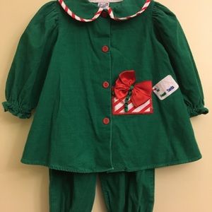 Christmas toddler girl outfit 24 mos