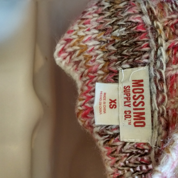 Mossimo Pink/Earthy Shimmery Knit Sweater XS - Picture 2 of 4