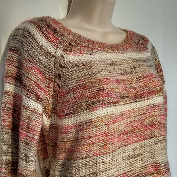 Mossimo Pink/Earthy Shimmery Knit Sweater XS - Picture 3 of 4