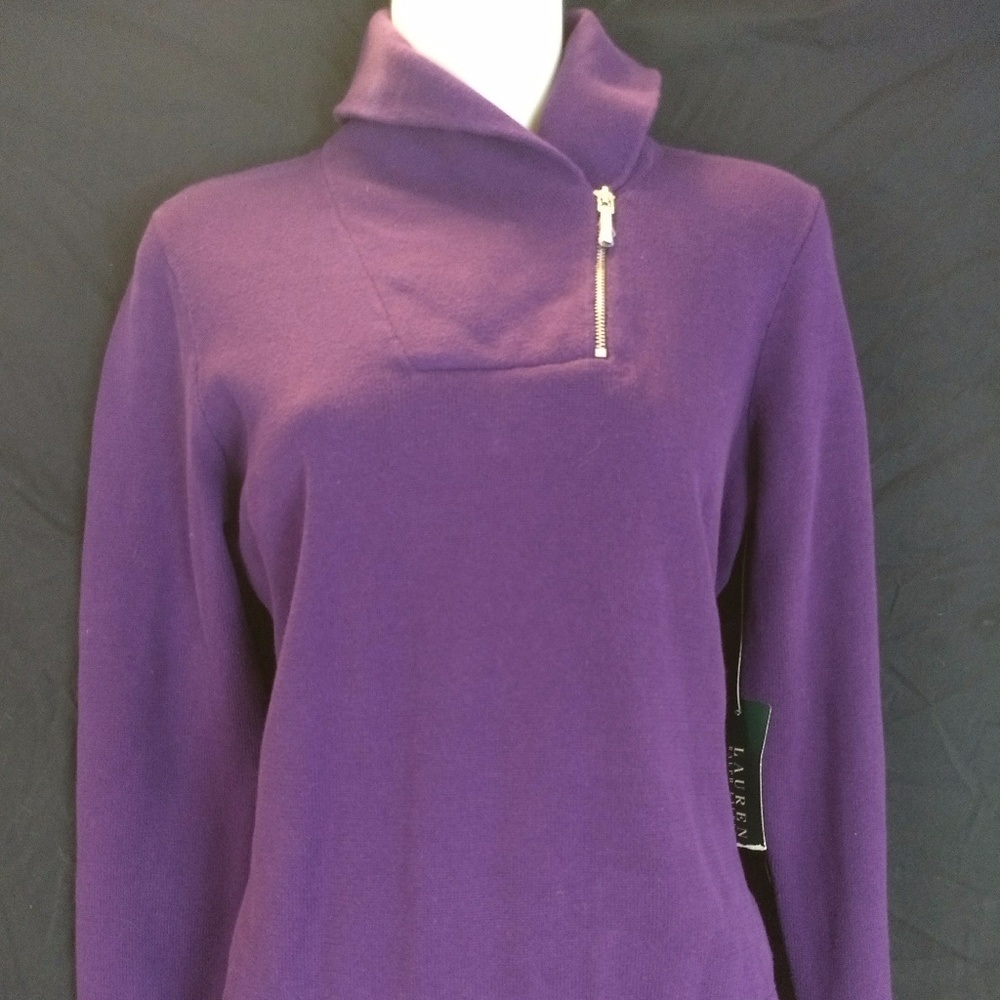 Ralph Lauren women's purple sweater NWT size S