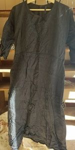 Black on Black Magnolia Pearl Linen Dress