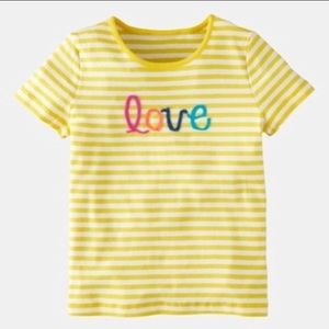 Mini Boden sunshine love appliqué tee