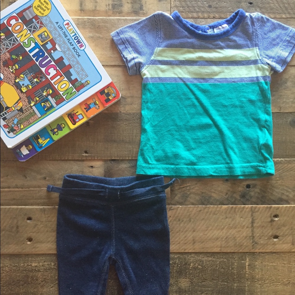 Charlie & Me Shirt and Old Navy Pants