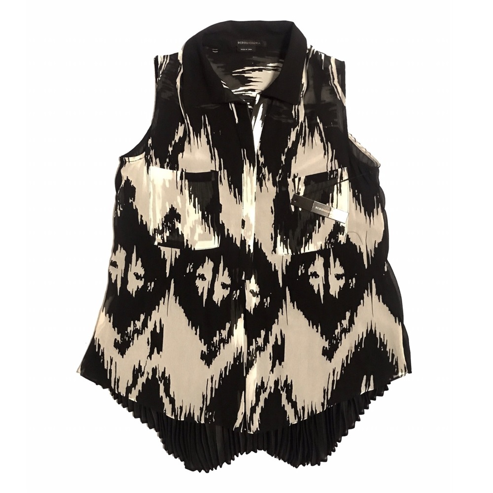BCBG Printed Flowy Tunic