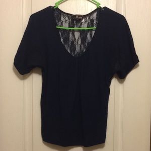 ~3 for $18~ Almost Famous Navy Blue Top