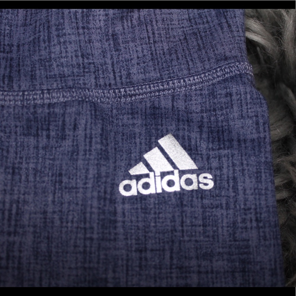 Blue/Purple Cropped Adidas Leggings