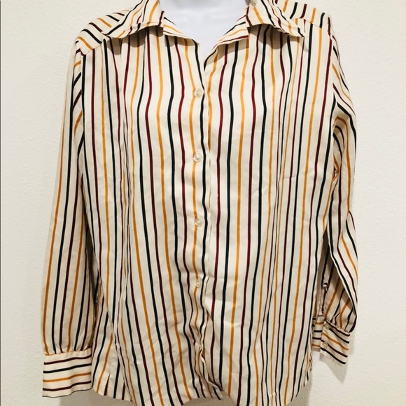 Vintage 1970s Funky Ship n shore Fall top Size 14 - Picture 2 of 6