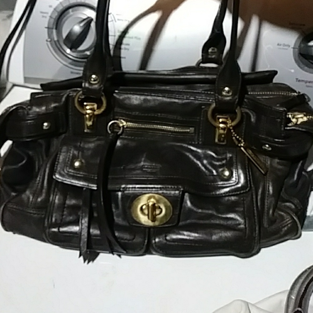 All leather authentic coach bag
