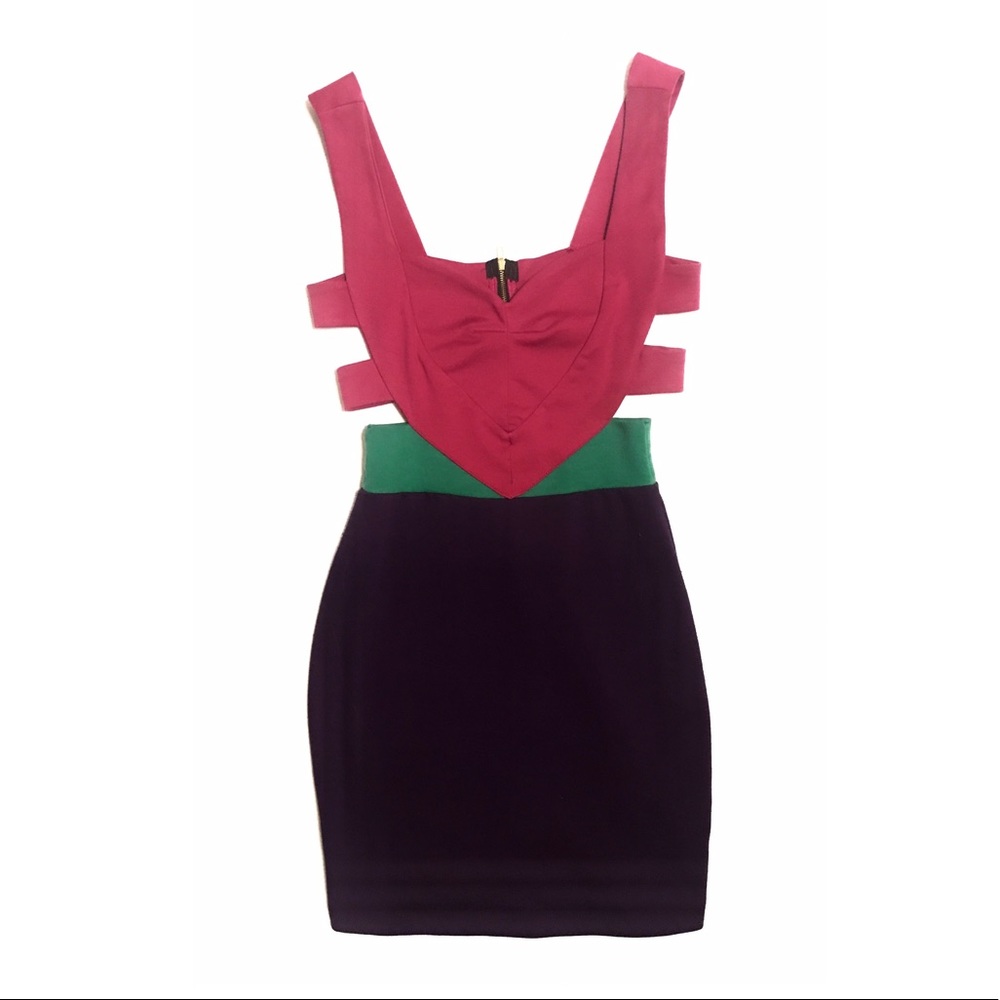 Color Block Body con Dress