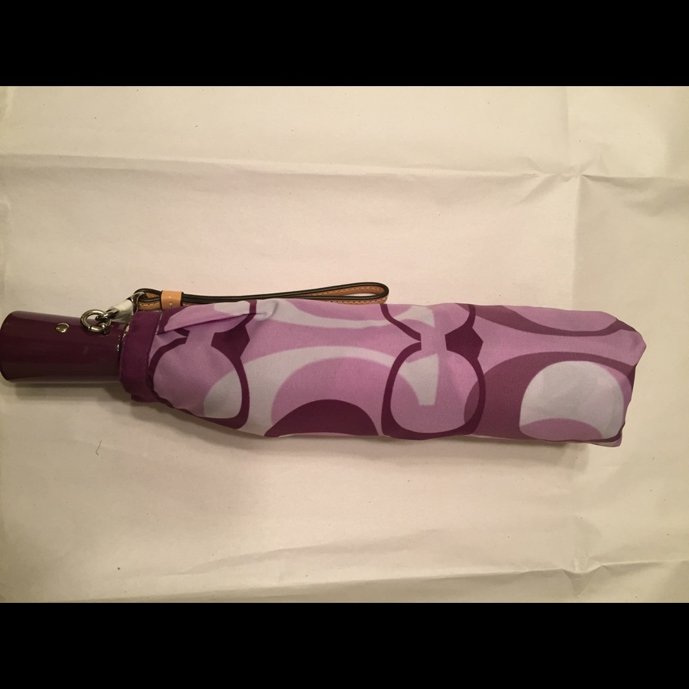 Coach Umbrella - Purple with Classic "c's"