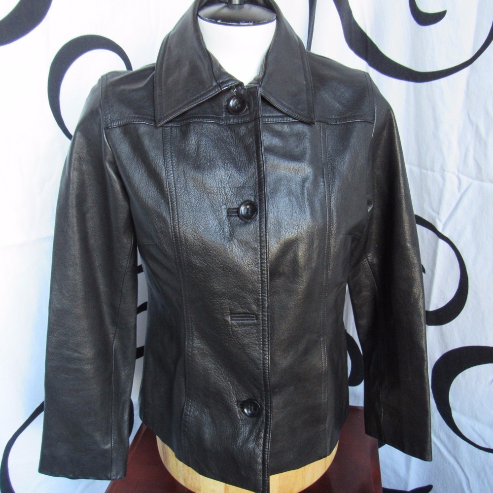 BANANA REPUBLIC Sz XS 100% Genuine Leather Jacket