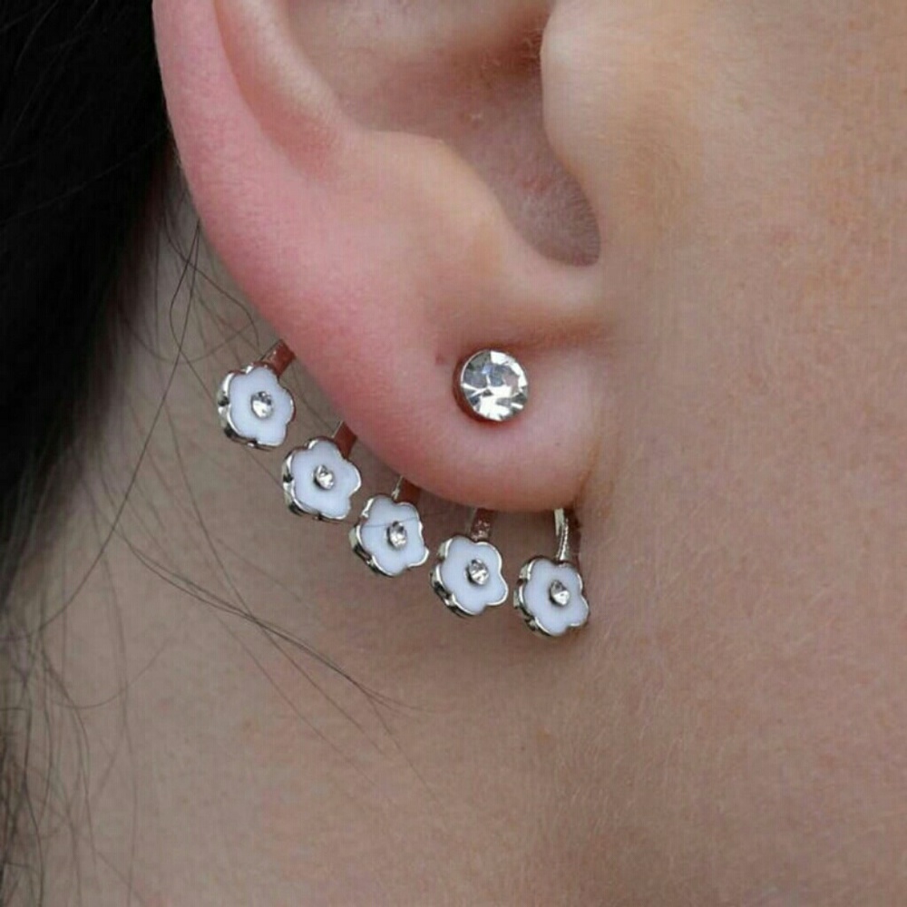 Stainless Steel Crystal Earrings