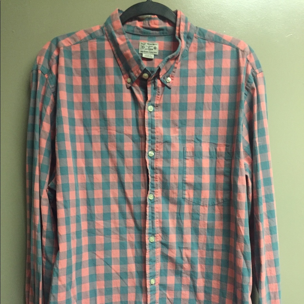 J.Crew Washed Shirt in Gingham - L/S