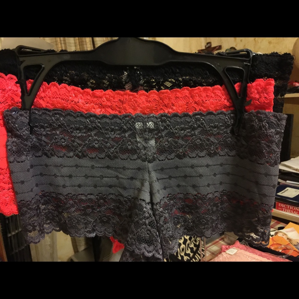 NWT Lady Princess Intimate3Pack Lace BoyShorts $30