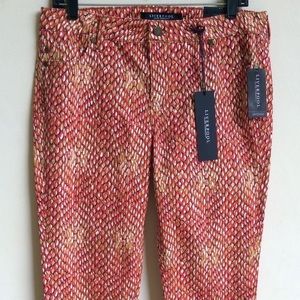 Liverpool Paulina Printed Ankle ZIP Crop Jeans