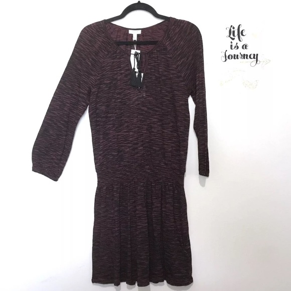 NWT Soft Joie Tahiya Purple Space Dye Dress - Picture 4 of 8