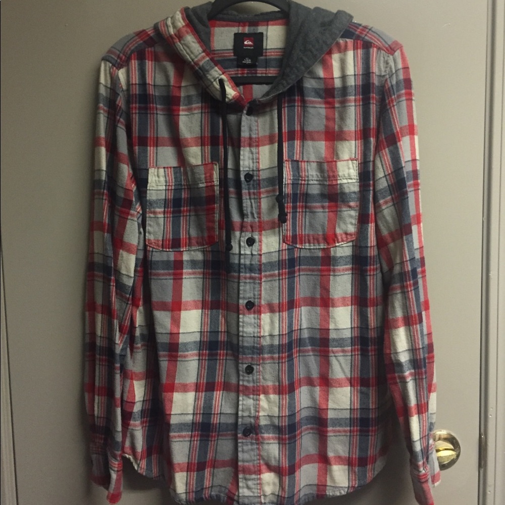 Quicksilver Flannel Hooded Jacket