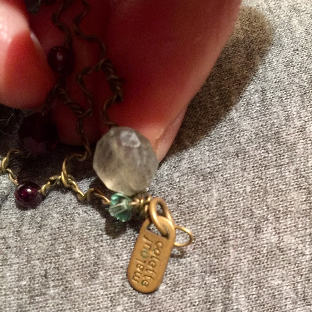 Collette Malouf head band w real stones