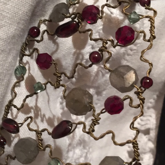 Collette Malouf head band w real stones