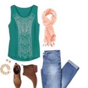Papermoon Rylie Embroidery Detail Tank