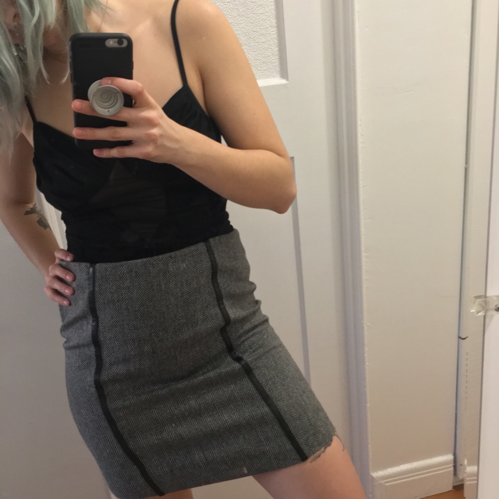 Gucci formal black and white skirt