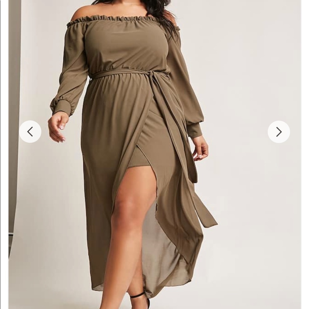 Off-the-Shoulder Maxi Dress