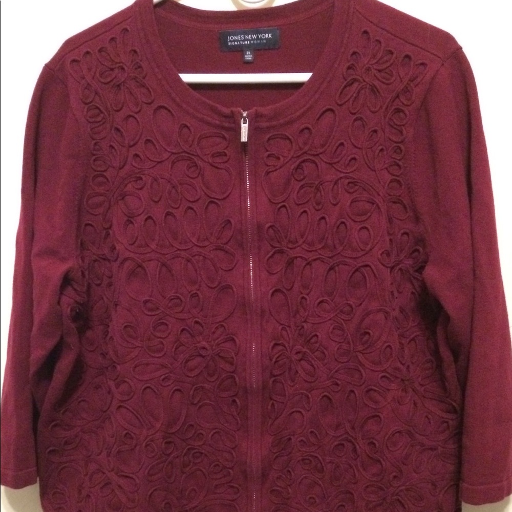Jones New York Zip Sweater