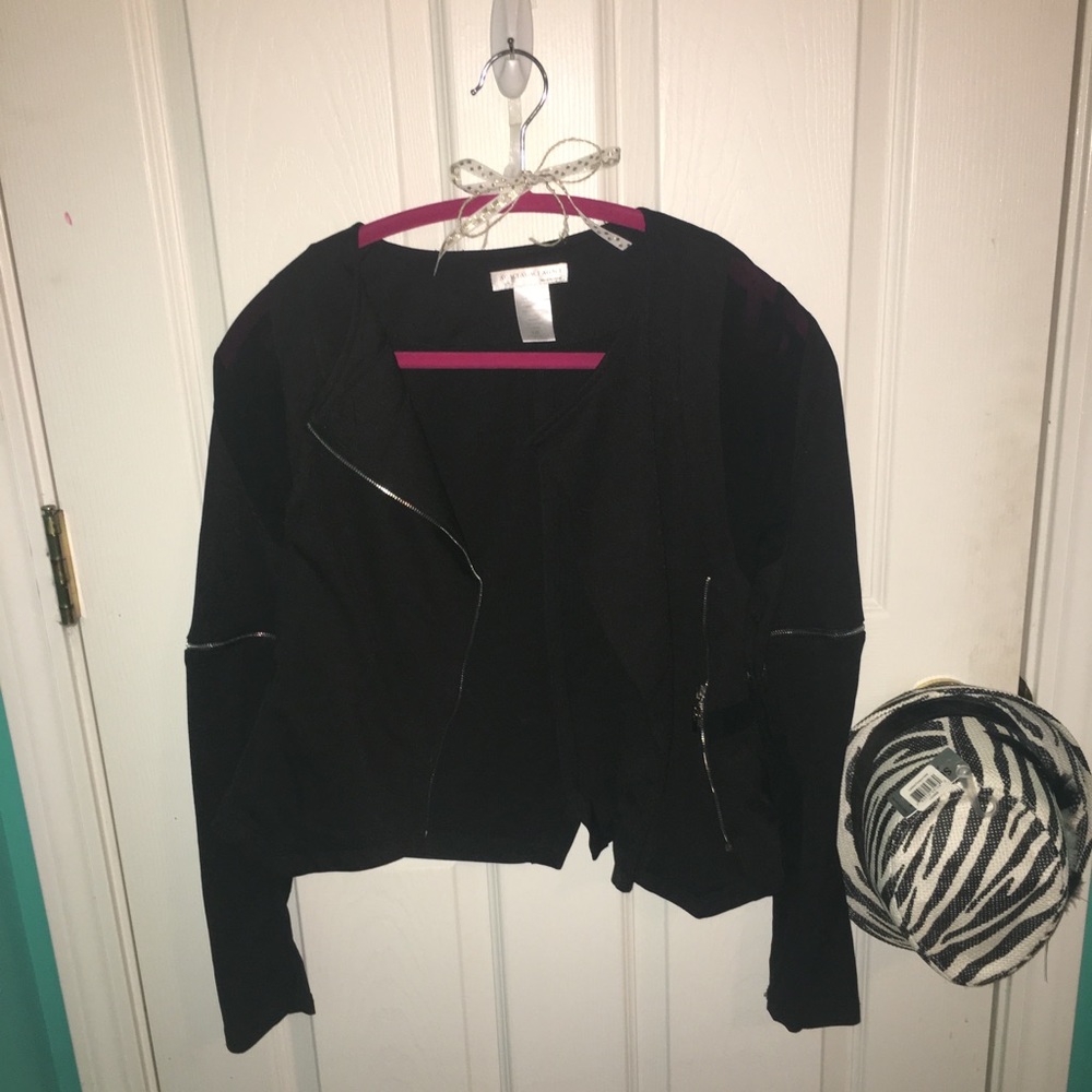 Agaci section see through spandex/poly jacket 🚨